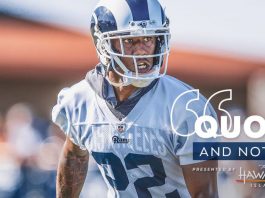 Quotes & Notes 7/28: Marcus Peters enjoying Eric Weddle’s veteran presence – therams.com